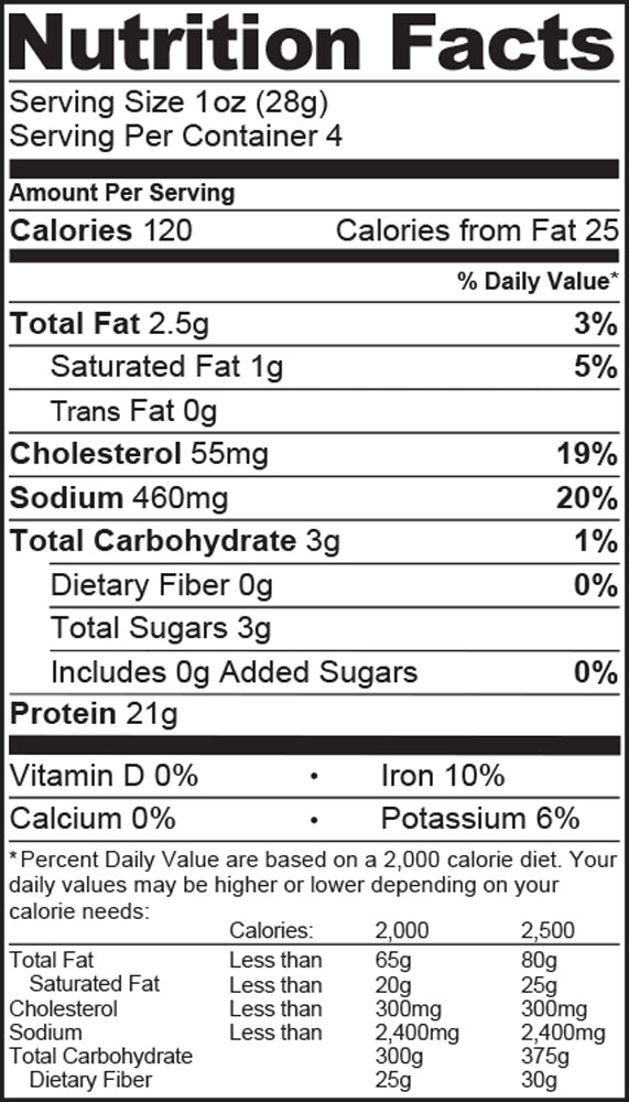 Nutritional Facts