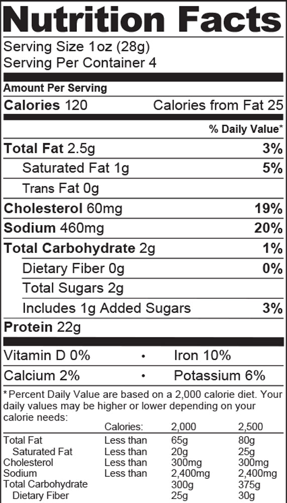 Nutritional Facts